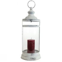 Artikel Deco Lanterne Shabby Chic Lanterne Hvid Metal Ø15cm H46cm