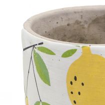 Plantekasse keramisk citron dekorativ urtepotte sommer H17cm