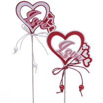 Artikel Blomsterprop dekorativt stik &quot;Love&quot; Valentinsdag 25,5cm 16 stk