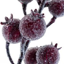 Hybengren bærgren frost kunstplante rød 25cm 12stk