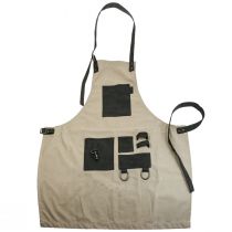 Artikel Haveredskabstaske forklæde haveforklæde khaki 83×85cm