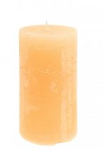 Artikel Lys abrikos lys farvede søjlelys 85×150mm 2stk
