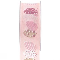 Artikel Gavebånd påske pyntebånd påskeæg pink 40mm 20m