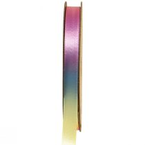 Artikel Gavebånd regnbuebånd farverigt pastel 10mm 20m