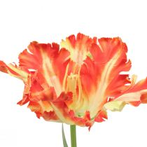 Artikel Kunstig blomster papegøje tulipan kunstig tulipan orange 69cm