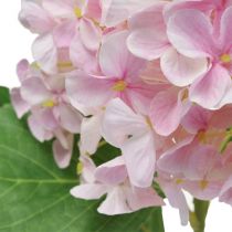 Artikel Hortensia kunstig lys pink kunstig blomst pink Ø15,5cm 45cm