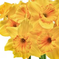 Artikel Påskeliljer dekoration kunstige blomster gule påskeliljer 38cm 3 stk