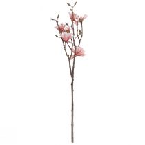 Artikel Magnolia gren med 6 blomster kunstig magnolia laks 84cm