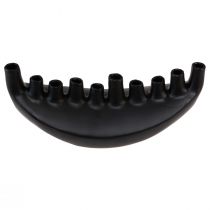 Artikel Vase Keramik Skibsbordsdekoration Sort Abstrakt Moderne H15cm