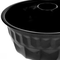 Artikel Køkkendekoration sort kageform Bundt pan metal Ø23cm