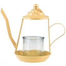 Artikel Fyrfadsstage glas lanterne tekande orange Ø13cm 22cm