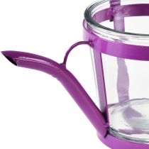 Artikel Lanterne glas dekorativ vandkande metal pink Ø14cm H13cm