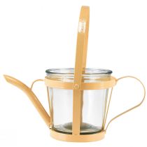 Artikel Lanterne glas dekorativ vandkande metal orange Ø14cm H13cm