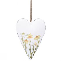 Artikel Hjerter Metal Hvid til Ophæng Country Style 14×1,5×20cm 2 stk
