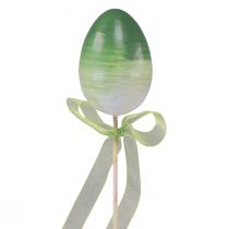 Artikel Blomsterprop påskeæg plastæg farvet 4×5,5cm 10 stk