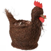 Artikel Påskedekoration plantekurv dekorativ kylling til udplantning 36cm