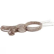 Artikel Påskehare dekoration dekorativ stik kanin metal natur H36cm 4 stk