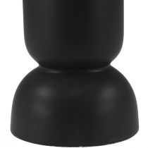 Artikel Keramik Vase Sort Moderne Oval Form Ø11cm H25,5cm