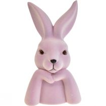 Artikel Bunny Bust Thinking Bunny Lilla Lys påske 16,5×13×27cm