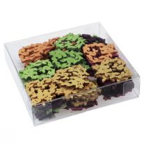 Artikel Scatter dekoration fugl træ hjerte bord dekoration farve 3,5/1,5 cm 72 stk.