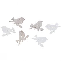 Artikel Scatter dekoration træ forår fugl dekoration naturhvid 4cm 72 stk