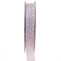 Artikel Gavebånd pink pyntebånd med prikker 15mm 20m