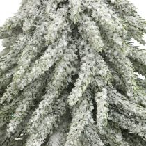 Mini juletræstrio på log juledekoration 28cm