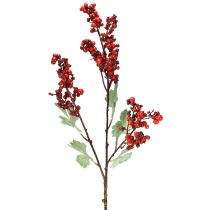 Artikel Kunstig bærgren rød kunstig gren juledekoration 74 cm