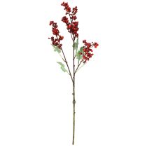 Artikel Kunstig bærgren rød kunstig gren juledekoration 74 cm