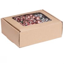 Artikel Spejlbær glas julesølv abrikos Ø20mm 140 stk