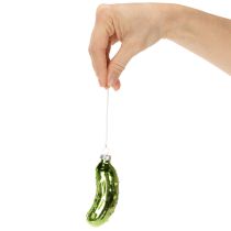 Artikel Glasjuleagurk, juletræspynt til ophængning, 7 cm, 4 stk.