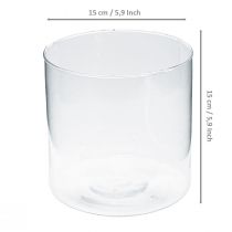 Artikel Glasvase glascylinder blomstervase glasdekoration H15cm Ø15cm