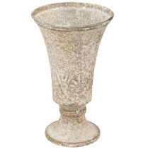 Artikel Antik metalkalk, dekorativ bæger, vintage vase, Ø11 cm, H17,5 cm