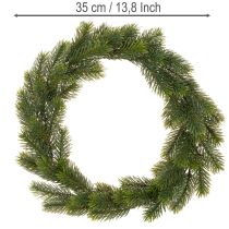 Artikel Kunstig grangrøn krans til dørdekoration, 35 cm
