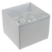 Artikel LED julekugle glas lyskæde hjerter Ø15cm