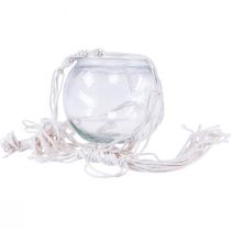 Artikel Makrame hængekurv glas dekorativ vase rund Ø13,5cm