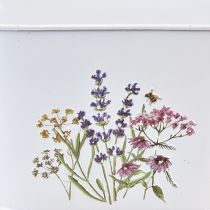 Artikel Blomsterskål lavet af metal planteskål plantekasse 27×16×15,5cm