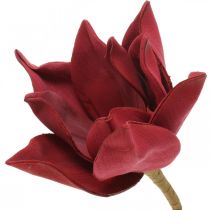 Magnolia kunstig blomst på pind Ø10cm Skum 6 stk. Forskellige farver