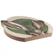 Artikel Påskedekoration trækaniner dekoration naturfarvet 33cm×45cm