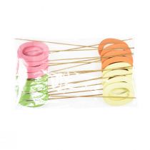 Artikel Nummerpropper fødselsdag 0 blomsterpropper træ 27,5cm 16 stk