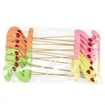 Artikel Nummerpropper fødselsdag 2 blomsterpropper træ 27,5cm 16 stk