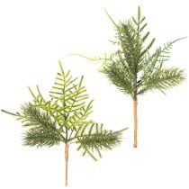 Artikel Kunstig grangren til festlig dekoration, 22 cm, 2 stk.