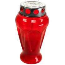 Artikel Gravlys røde dråber sørgelys Ø9cm H17cm 4 stk