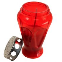 Artikel Gravlys røde dråber sørgelys Ø9cm H17cm 4 stk