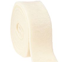 Artikel Filtbånd hvidt 7,5 cm, 5 m