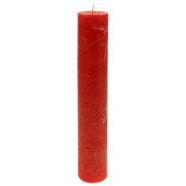 Artikel Røde lys store pindelys ensfarvede 50x300mm 4 stk