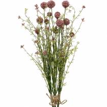 Kunstig Craspedia Violet Trommestik Kunstige blomster 3stk
