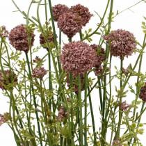 Kunstig Craspedia Violet Trommestik Kunstige blomster 3stk