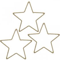 Artikel Adventsdekoration, juledekorationsstjerne, dekorativ stjernejute B15,5cm 8 stk