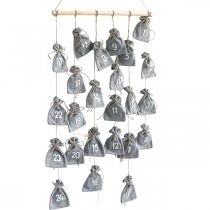 Artikel Adventskalender til at fylde Adventspyntpose H110cm
